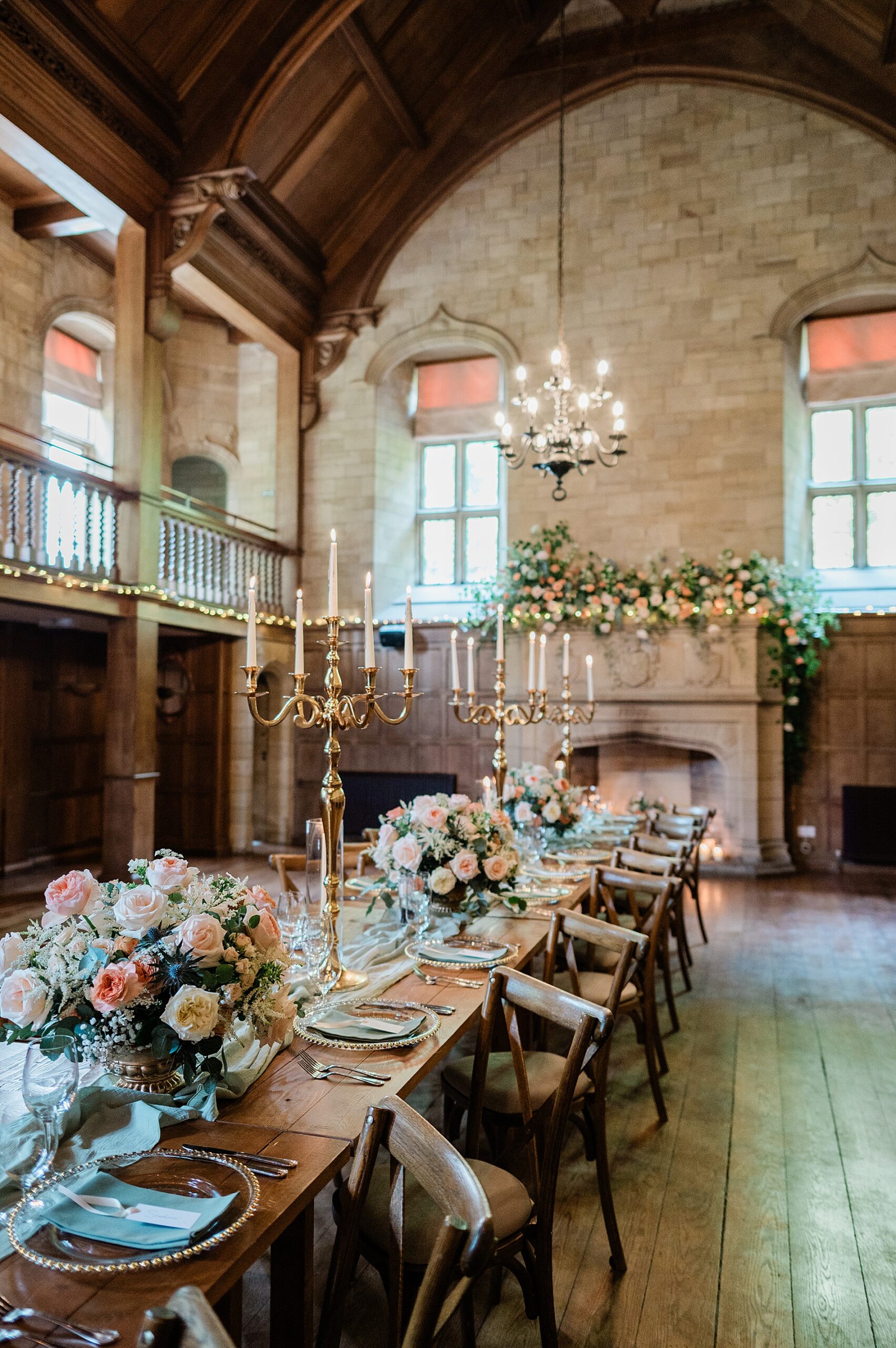 elegant wedding reception details 