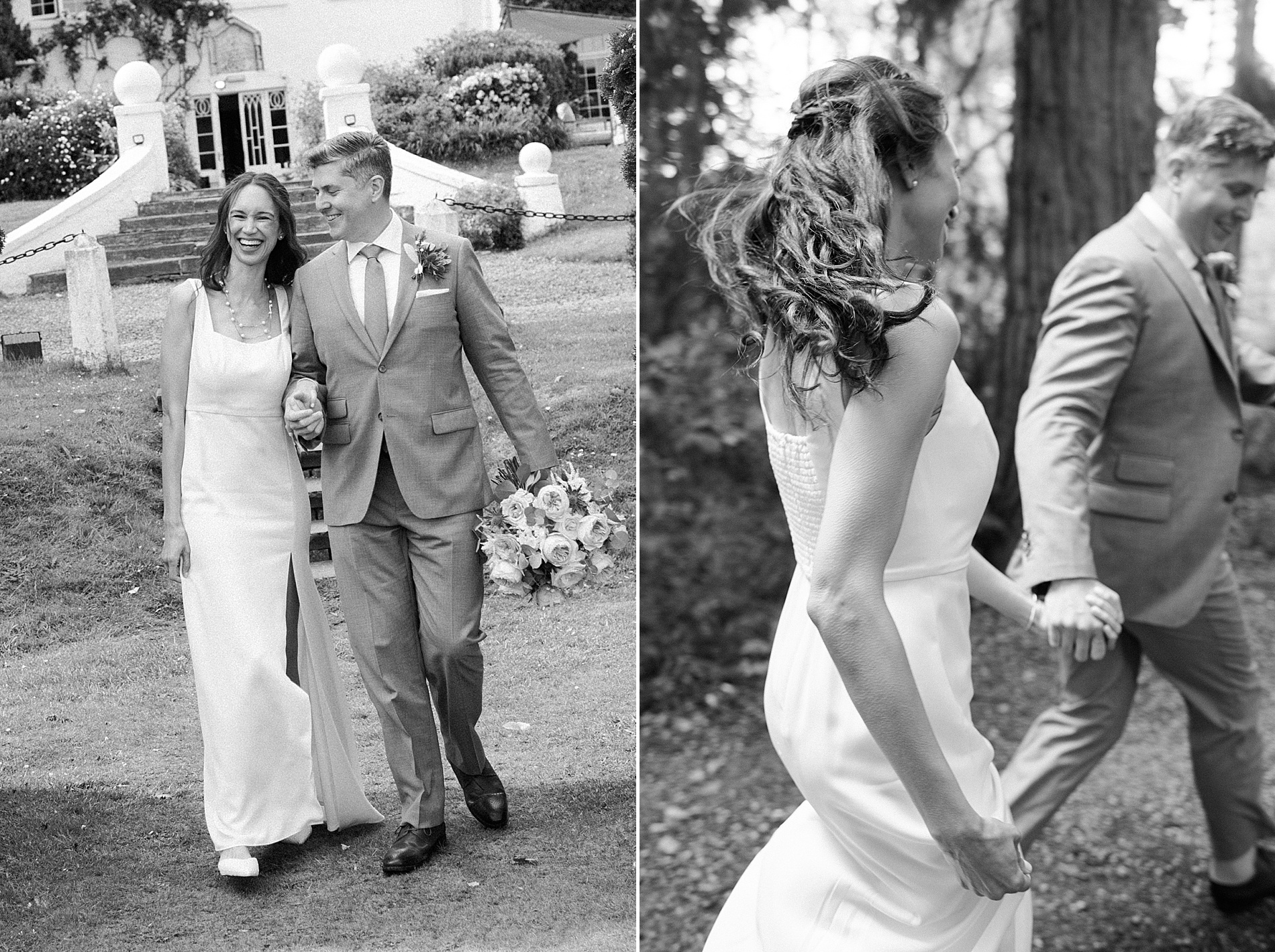 Candid and romantic wedding portraits 