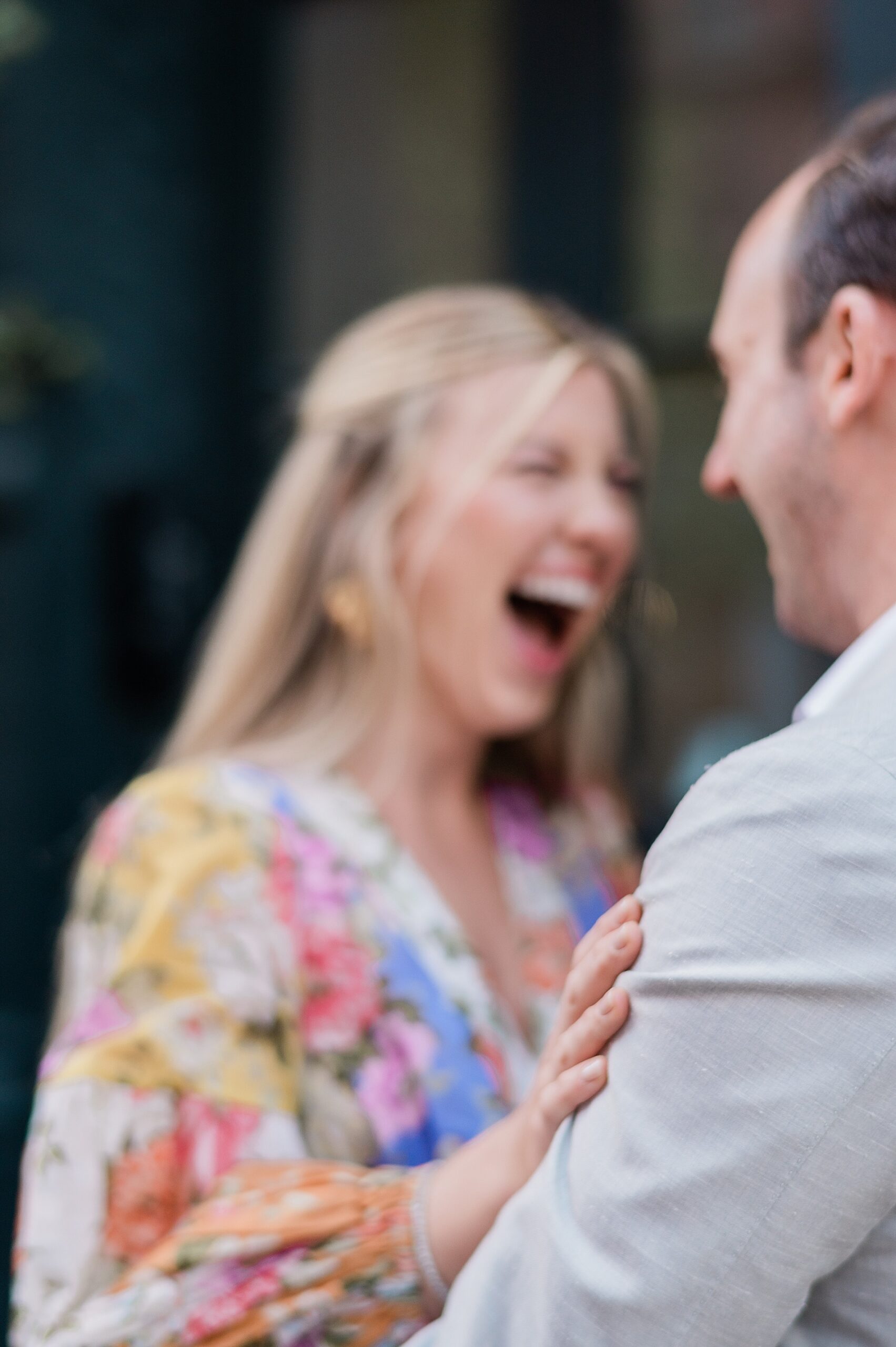 candid engagement photos