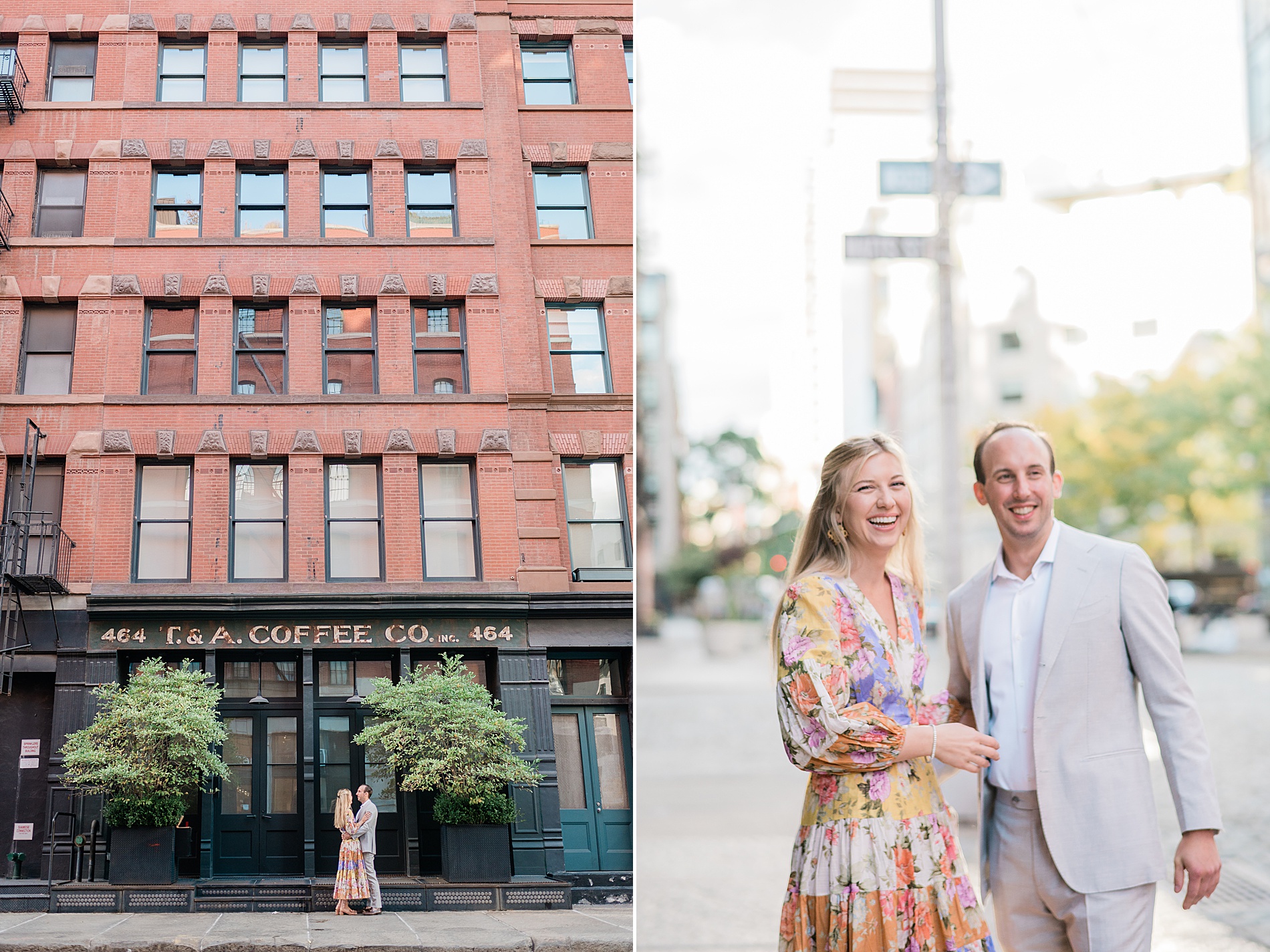 NYC engagement in the neighborhood of Tribeca
