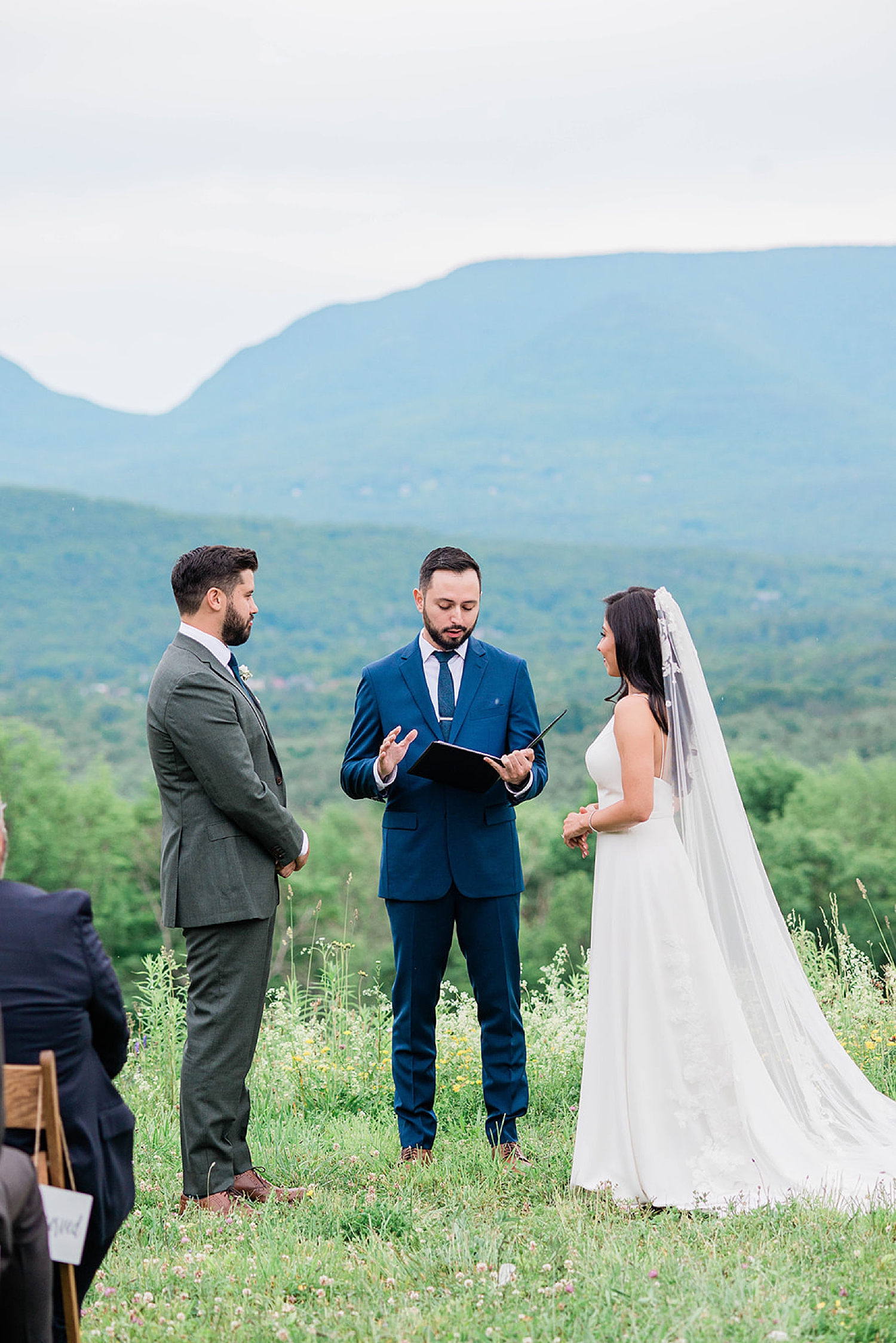 Catskill Mountain Wedding ceremony at Deer Mountain Inn