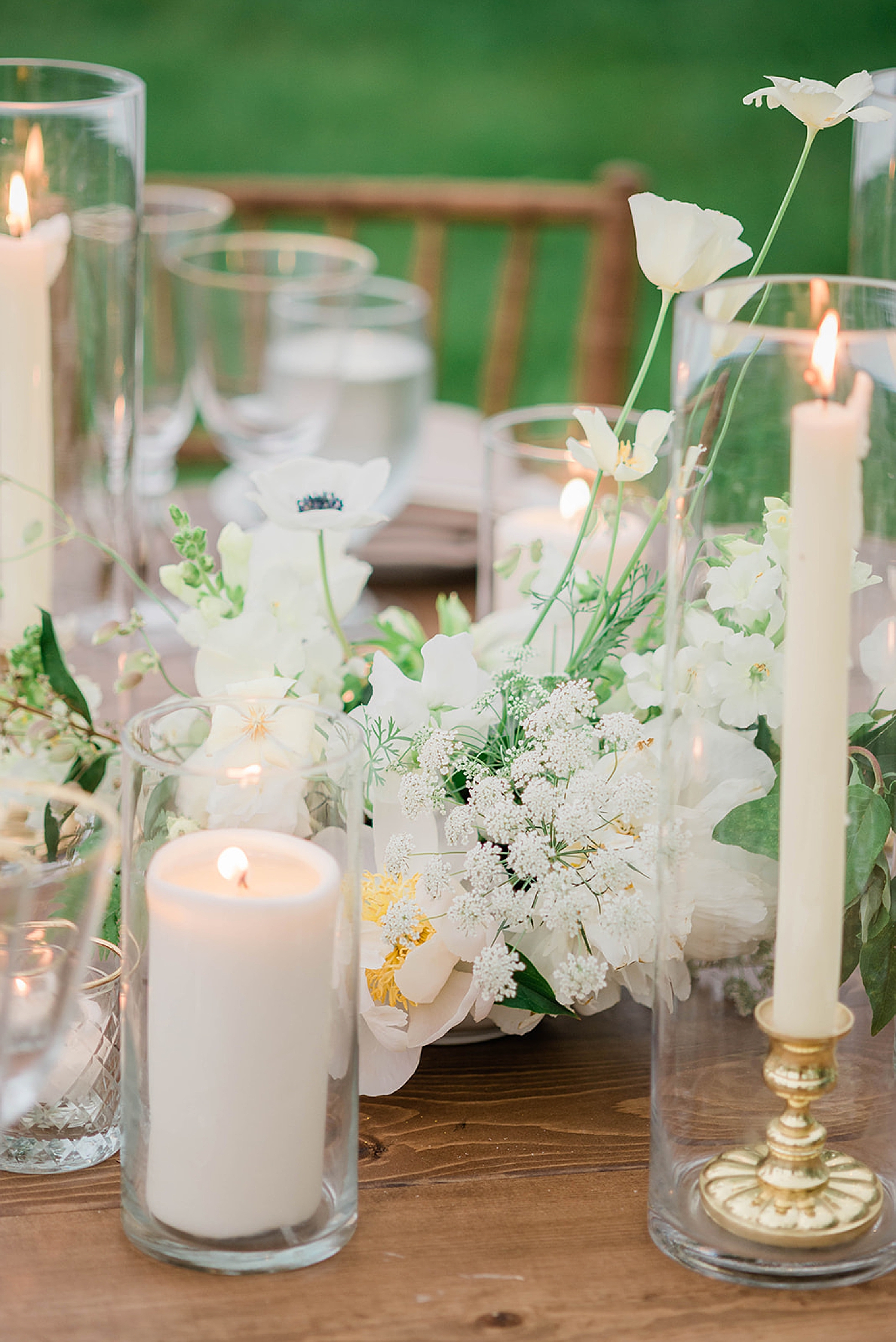Catskill Mountain Wedding reception details at Deer Mountain Inn