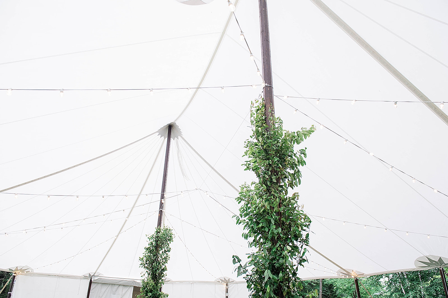 tented wedding reception at Deer Mountain Inn