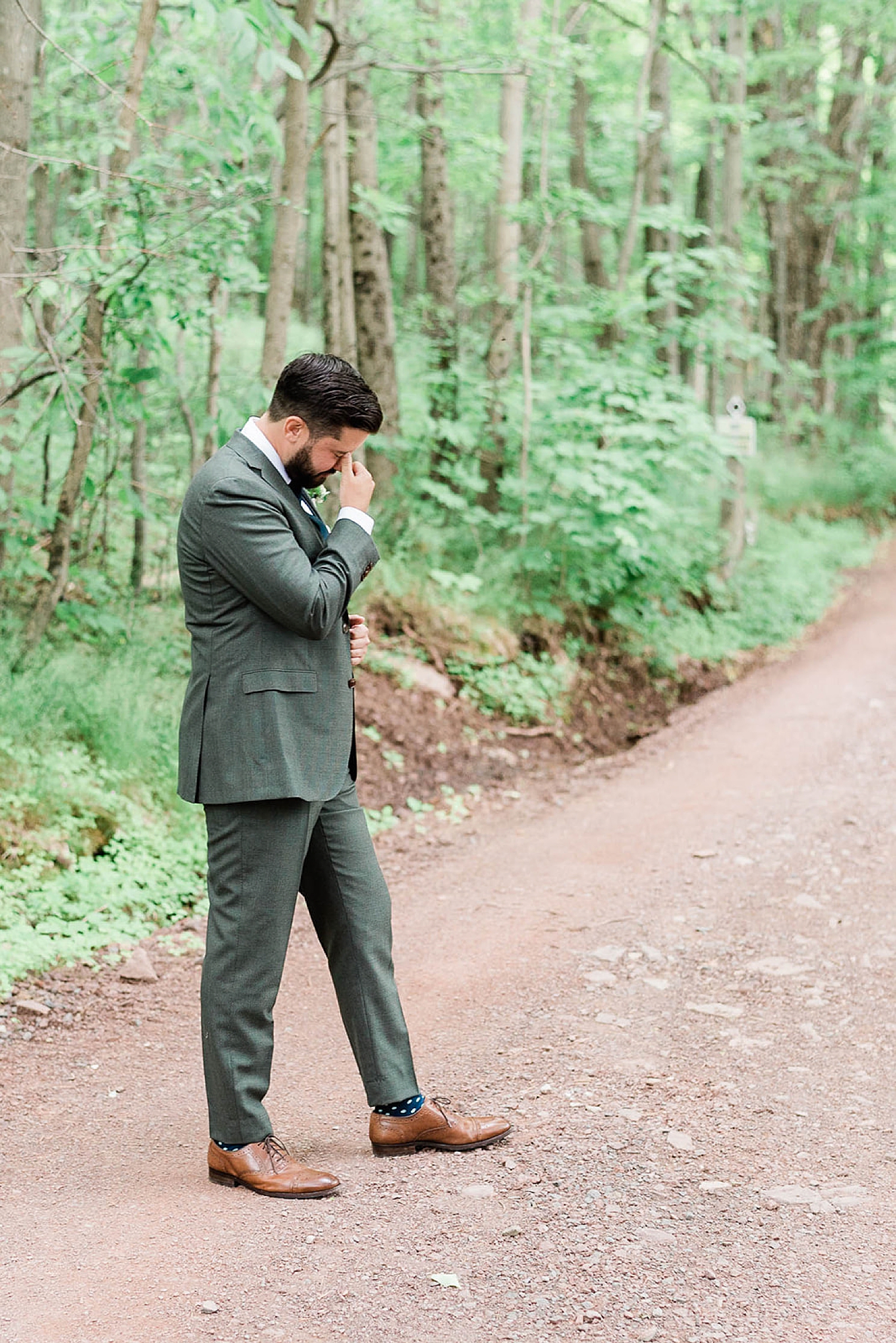 groom reacts to seeing bride for the first time