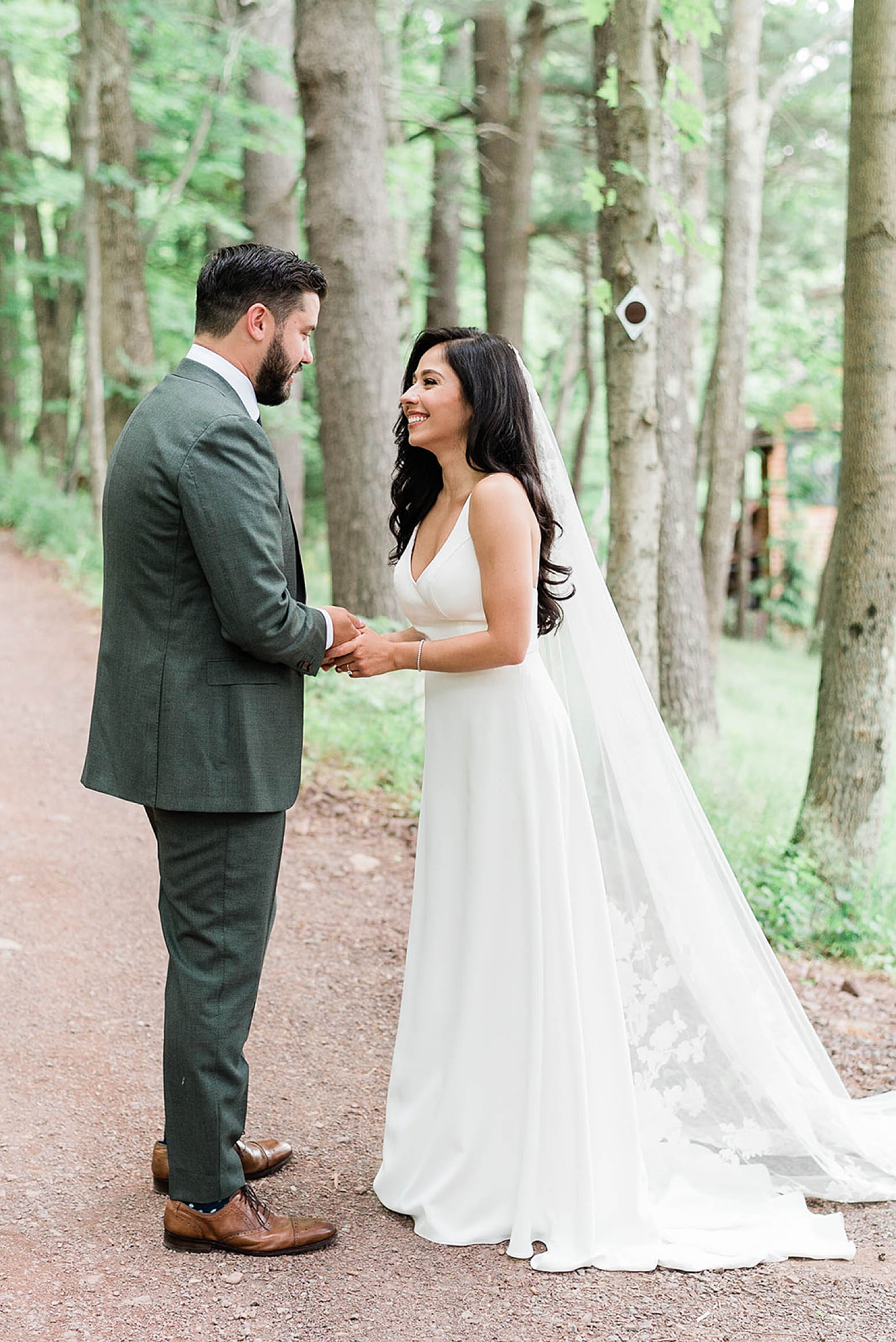 candid first look photos