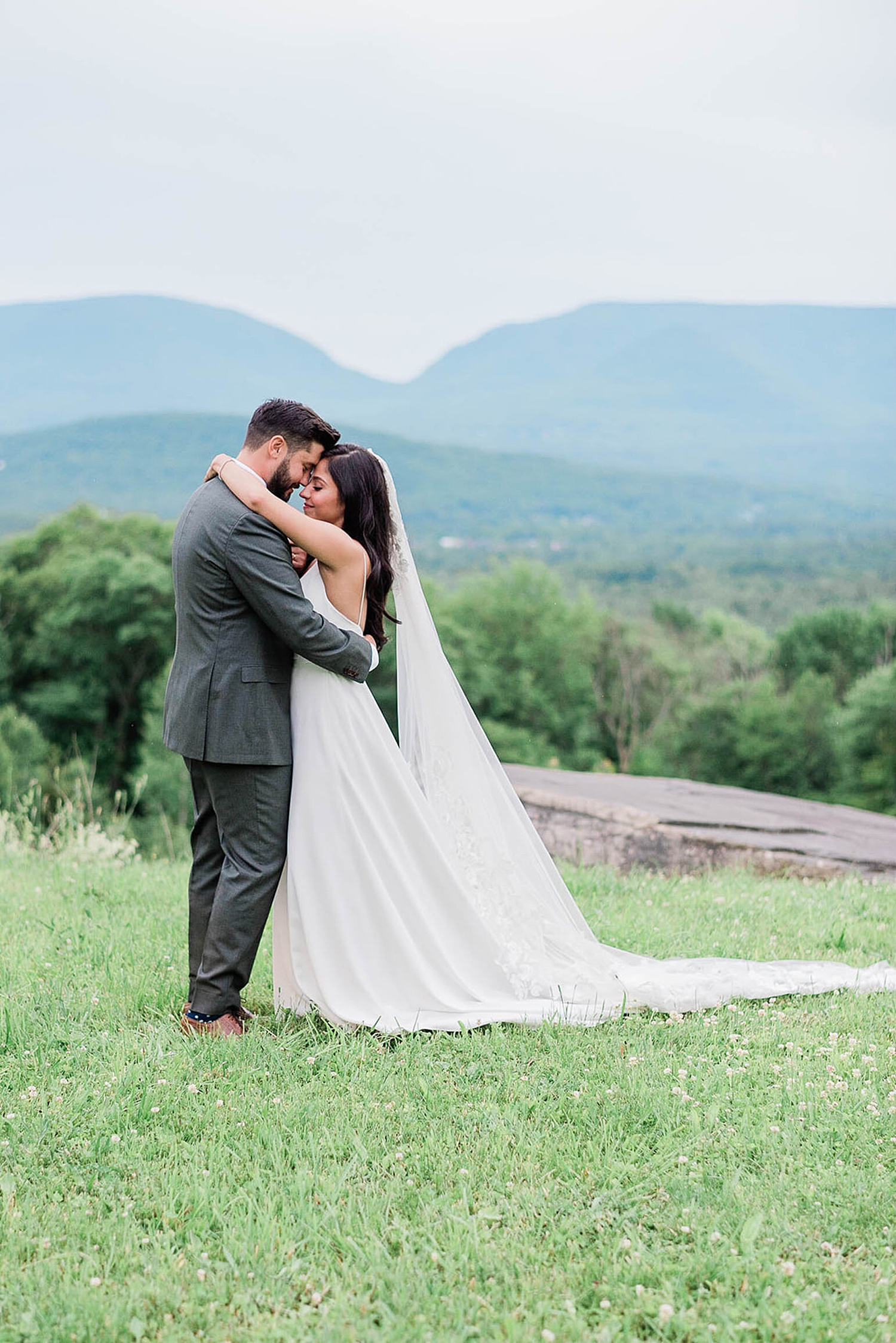 romantic first dance on mountain top