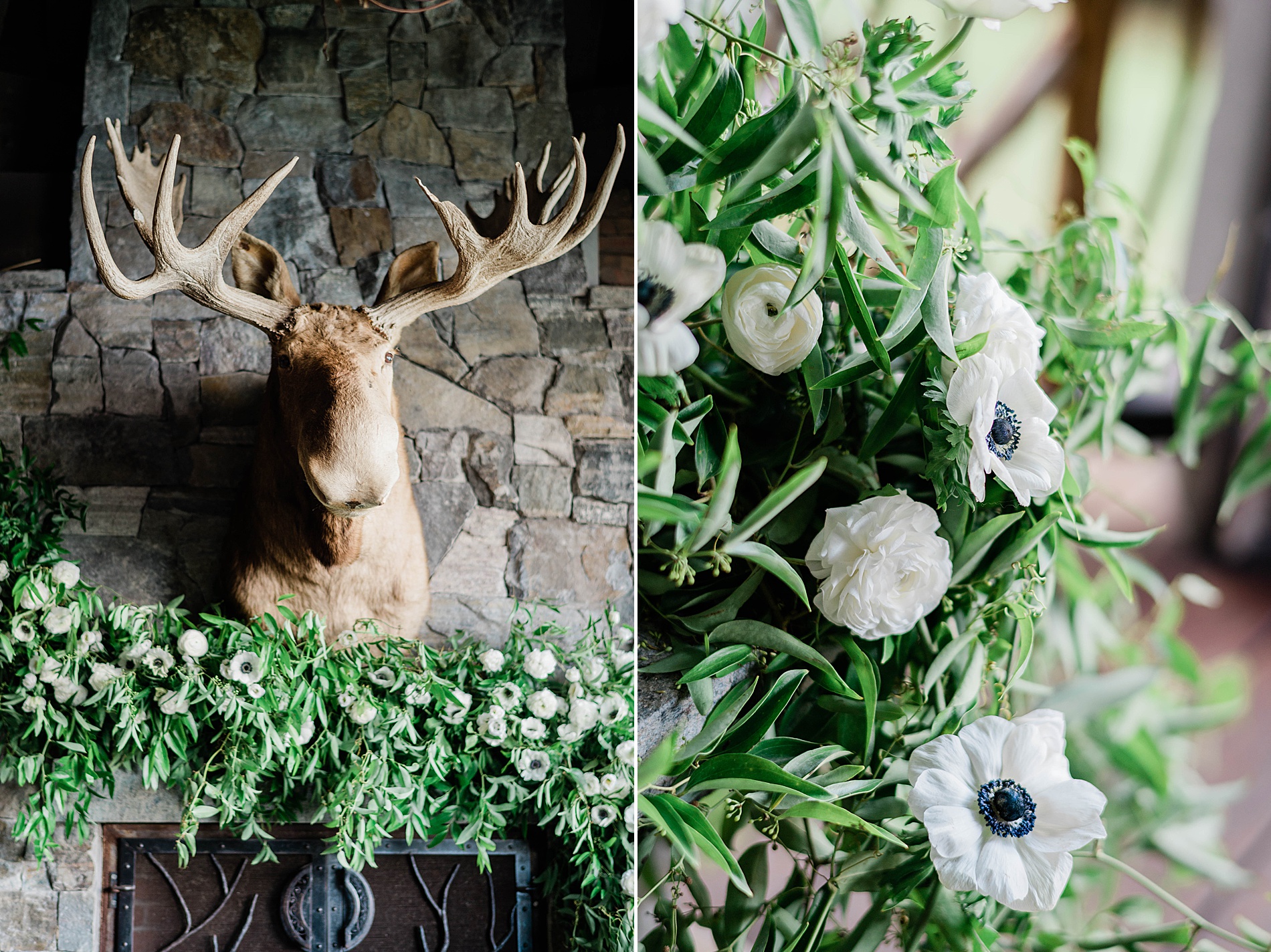 wedding ceremony flowers and details
