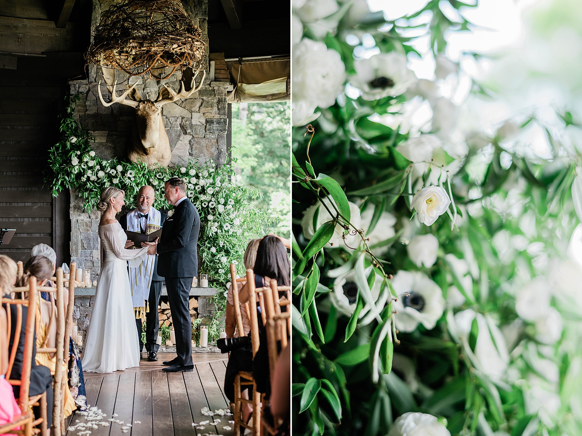 bride and groom exchanging vows