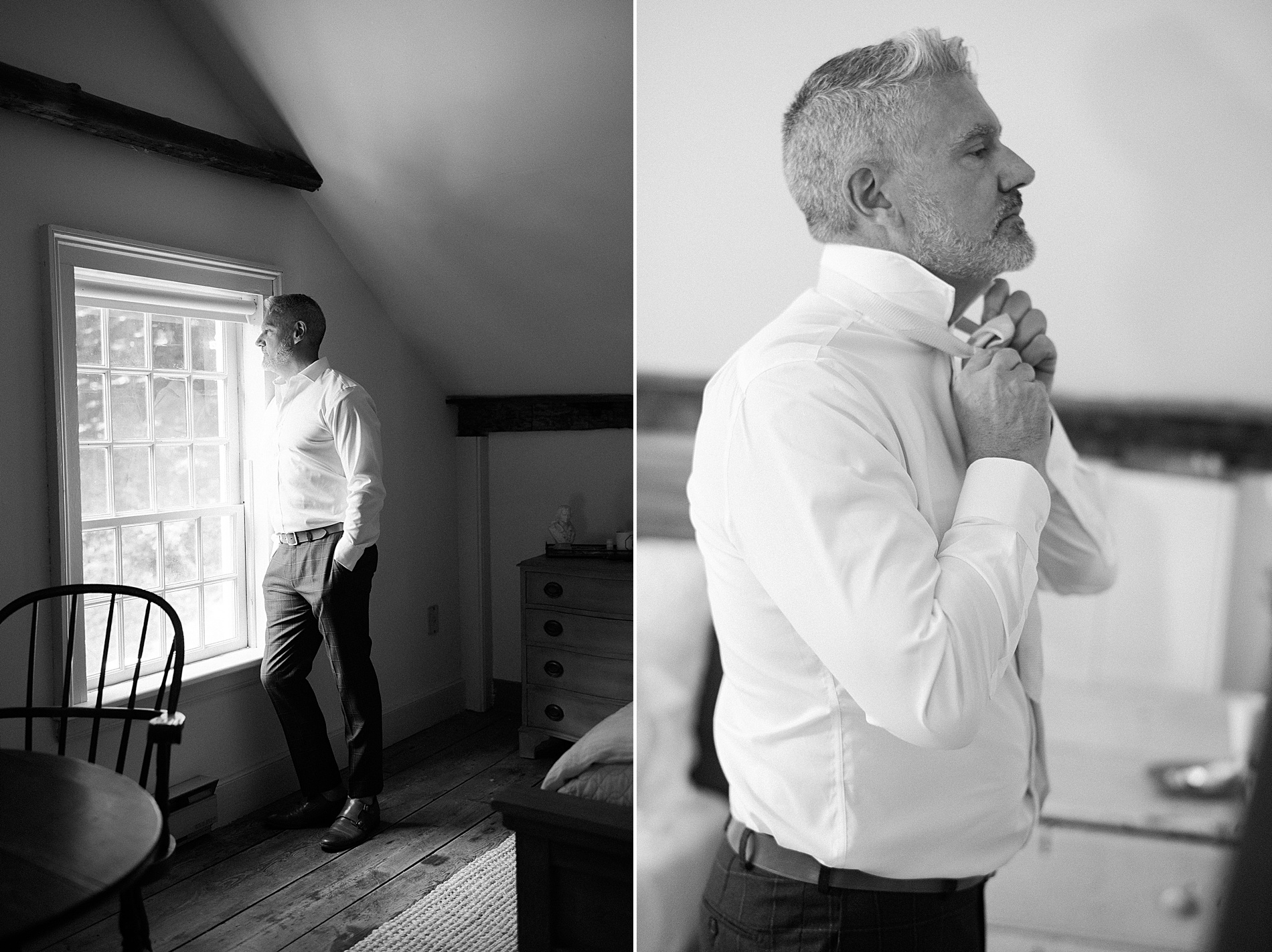 groom getting ready