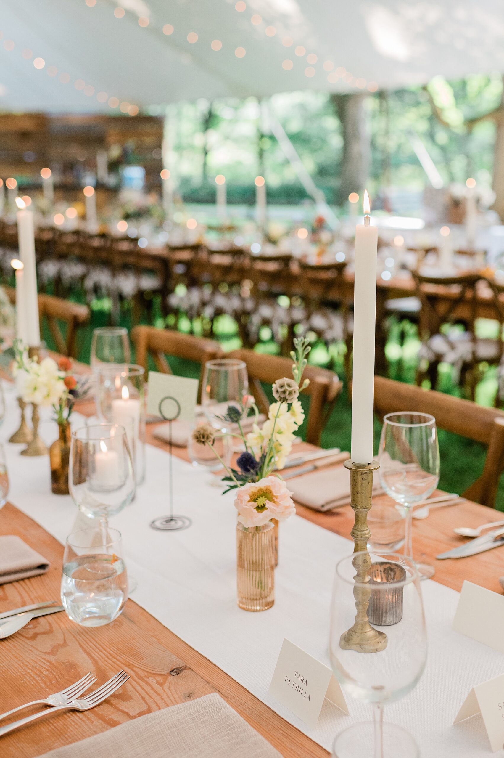 elegant wedding reception details