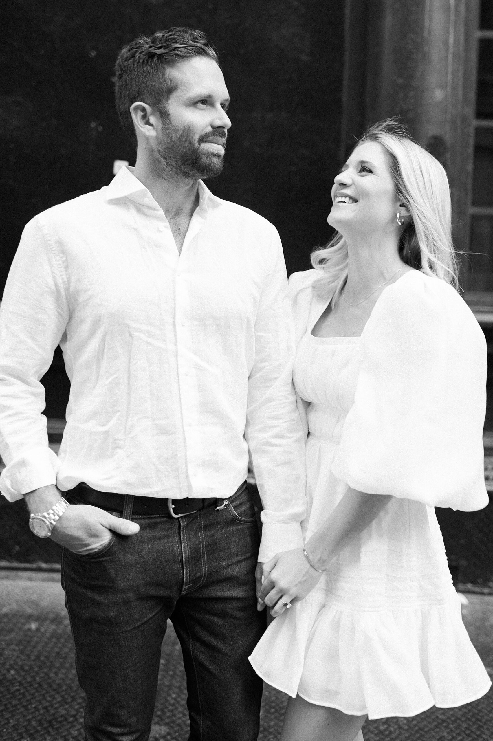Timeless engagement photos in SoHo Manhattan