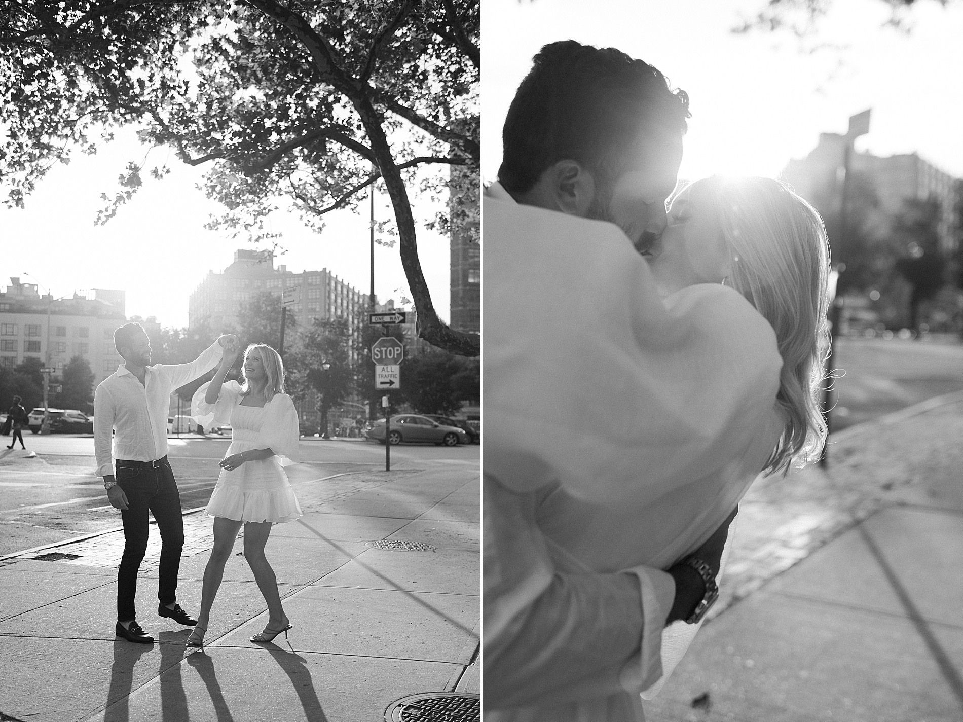 couple dance on street in SoHo