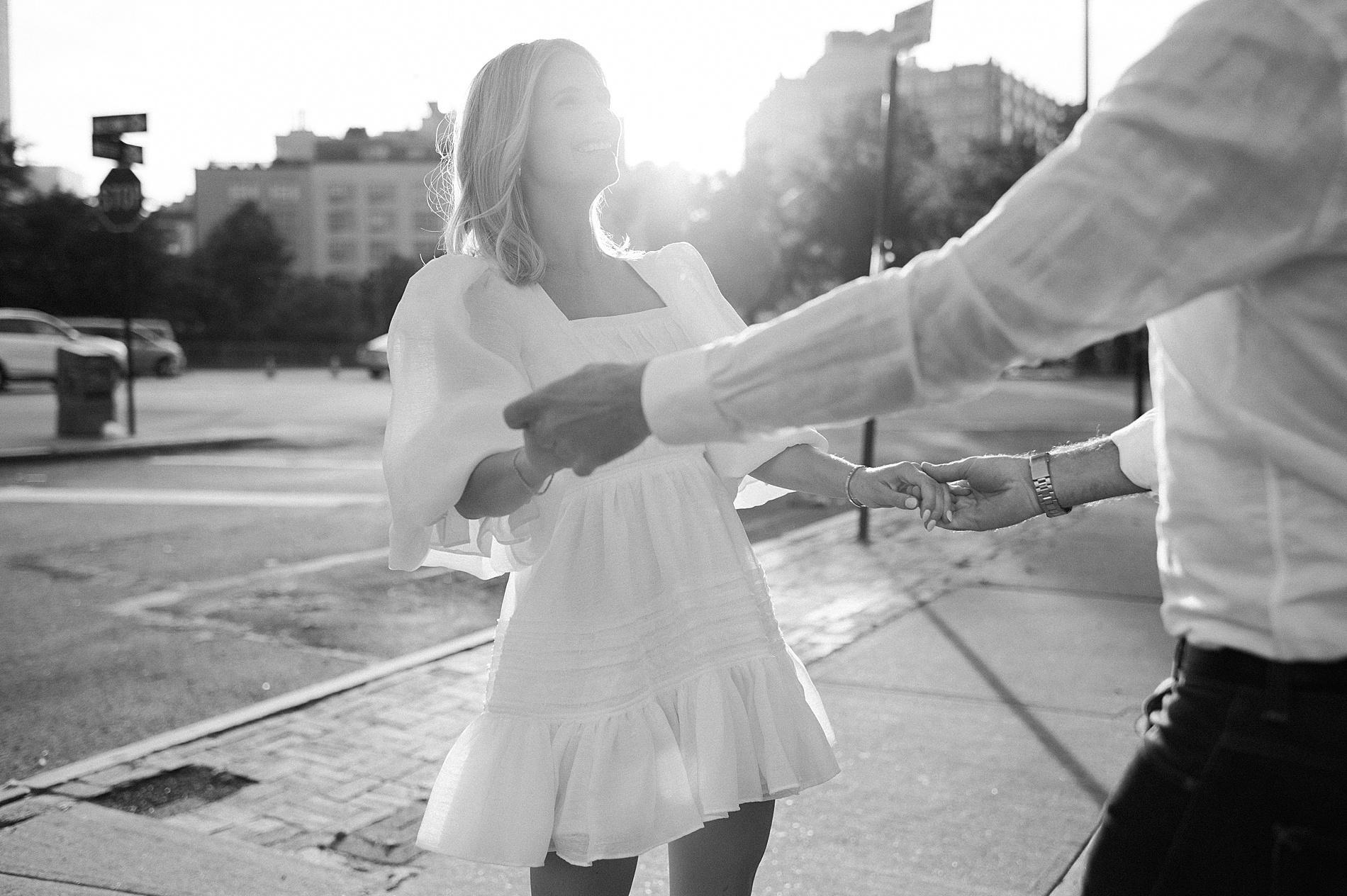 candid SoHo NYC Engagement session
