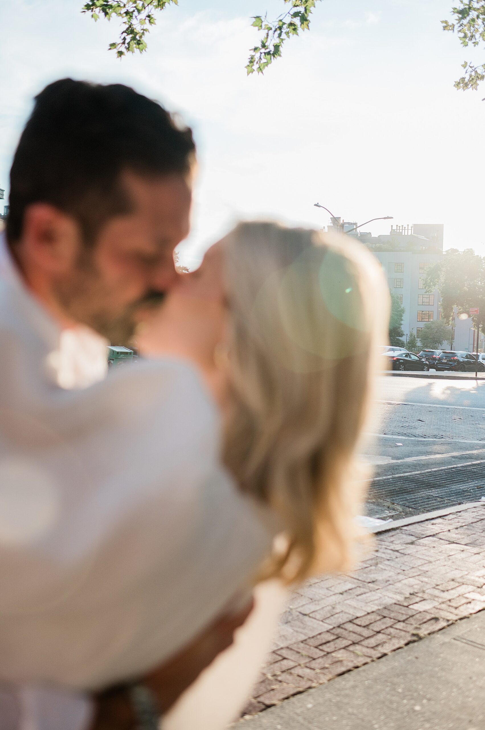 romantic engagement photos in SoHo NYC