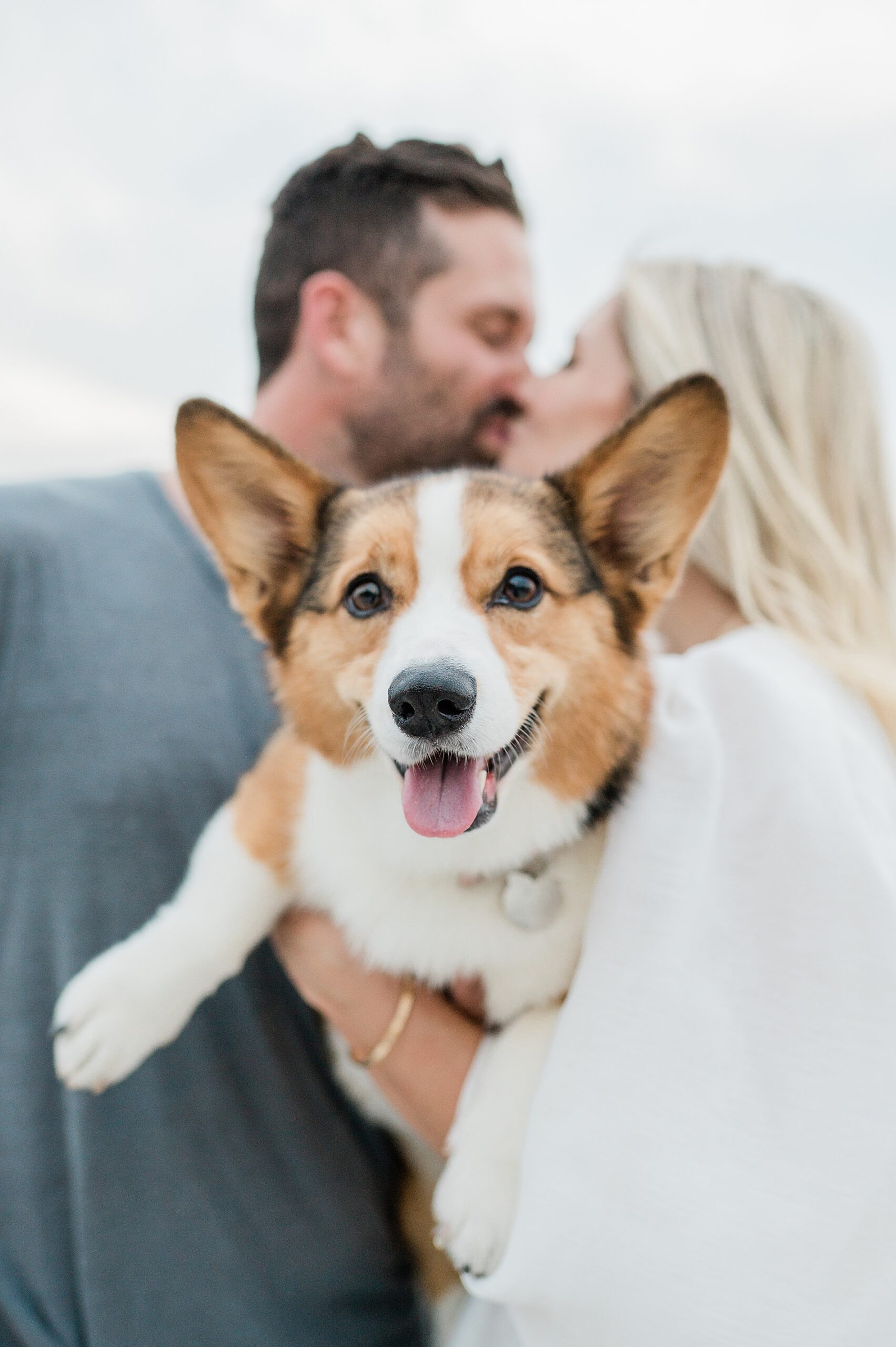 SoHo engagement photos with couple's dog