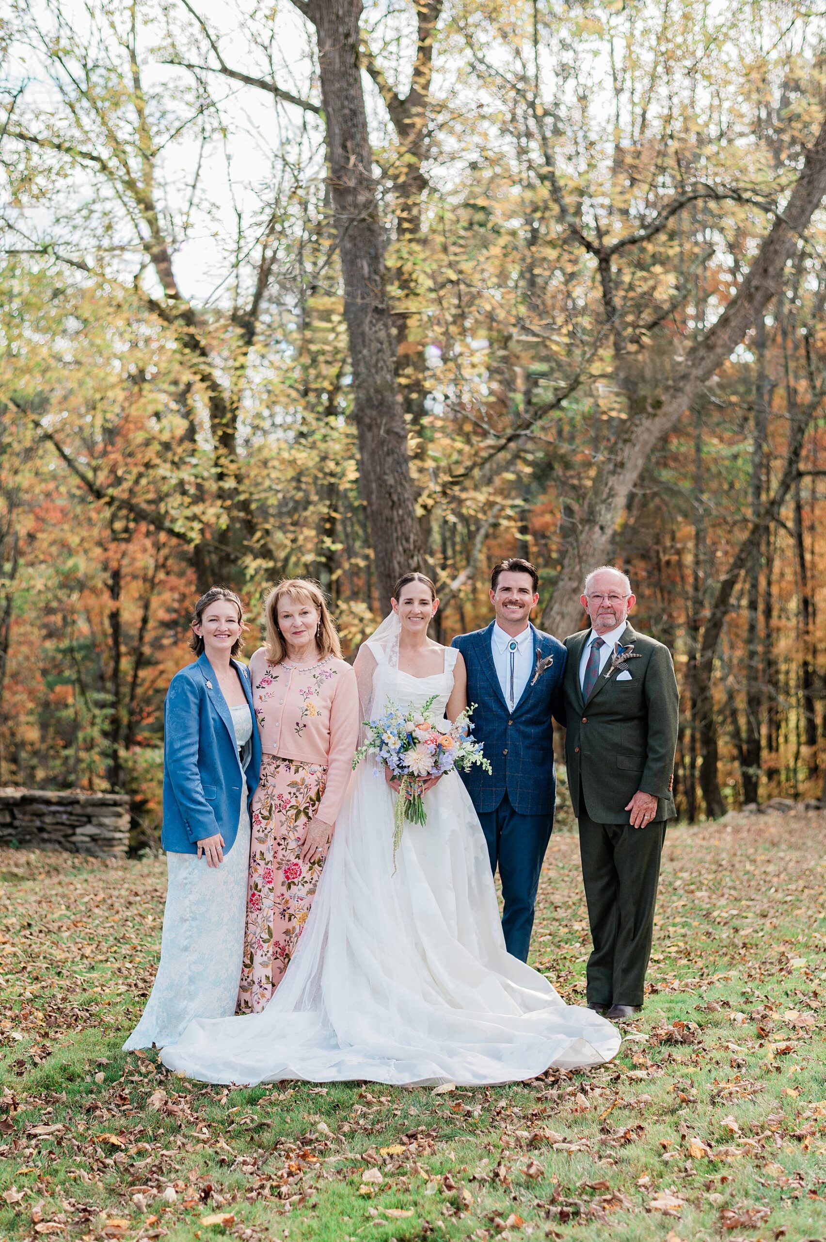 family portraits from wedding