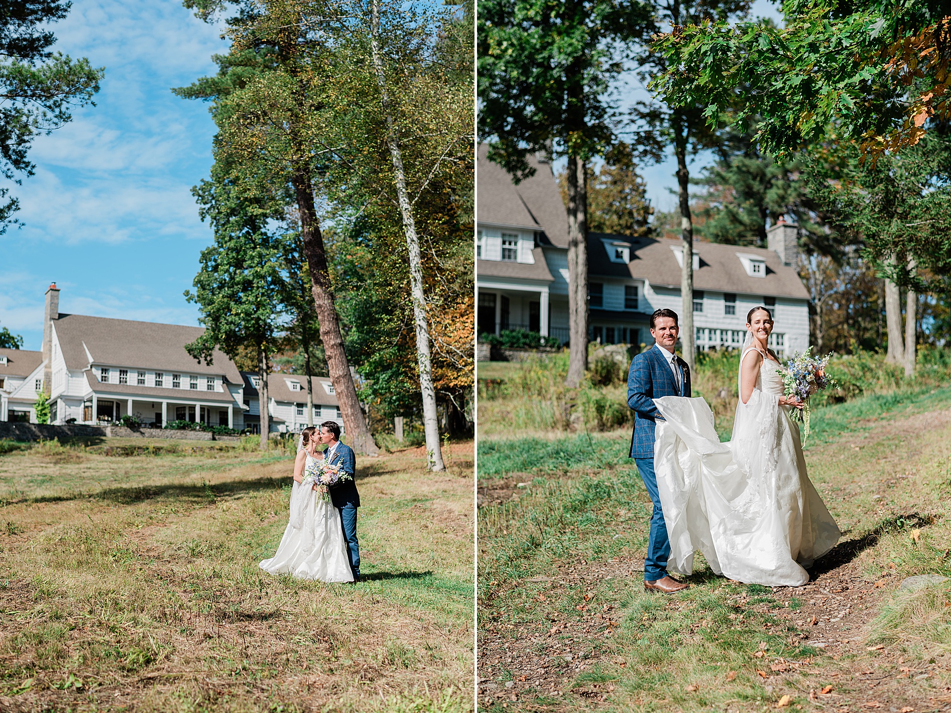Bride and groom photos from Private Estate Wedding in New York
