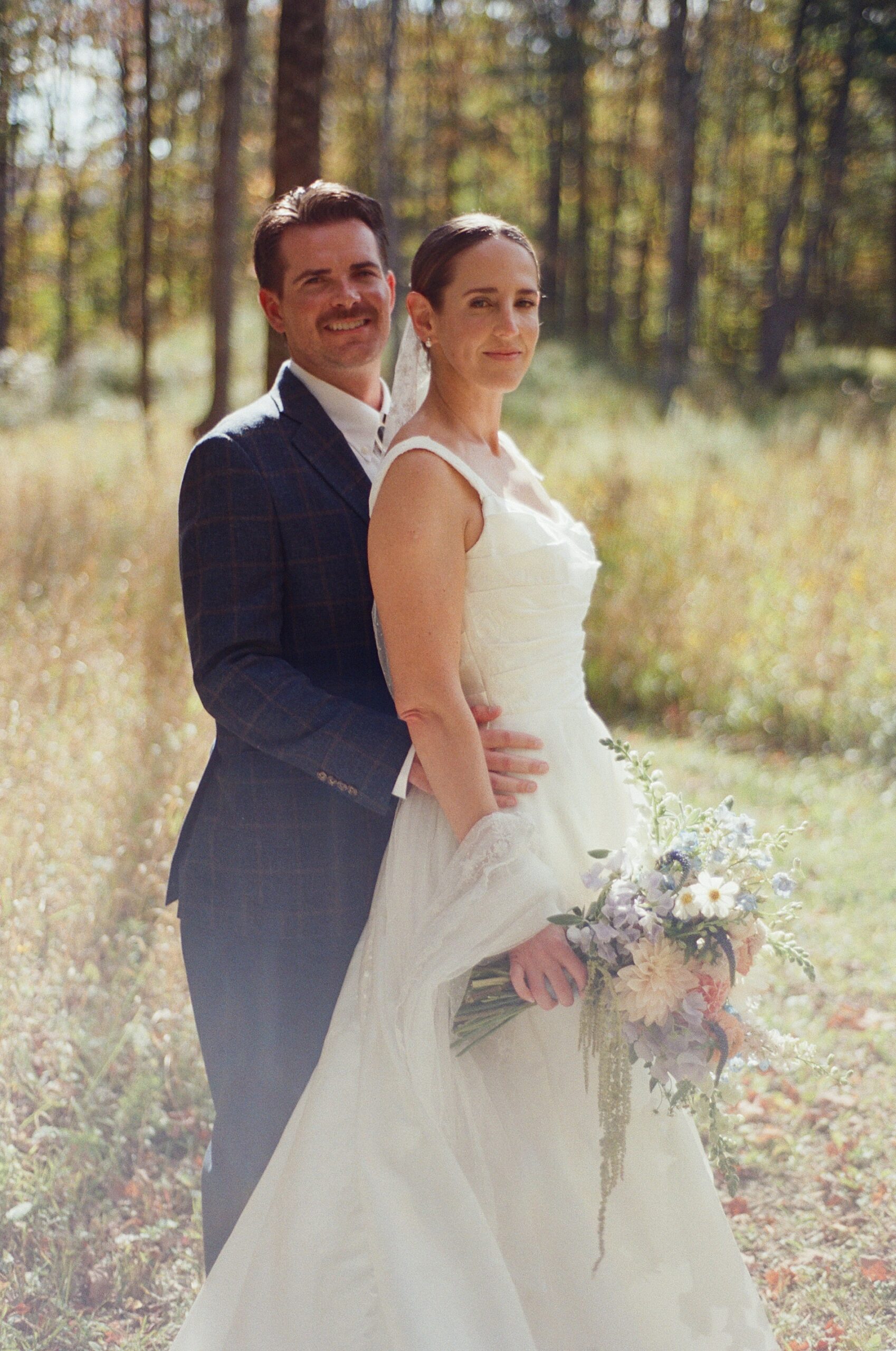bride and rom photos from NY wedding on private estate