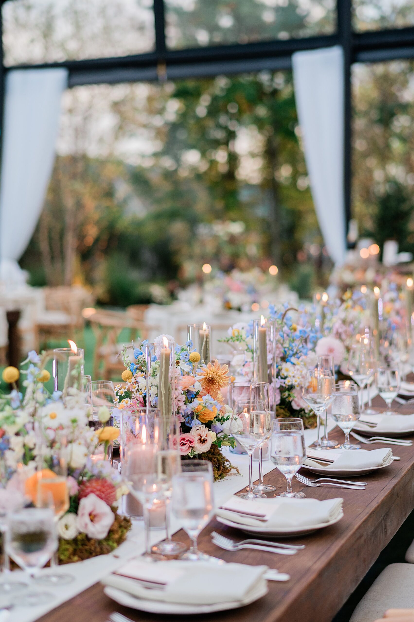 wedding reception in New York under conservatory tent