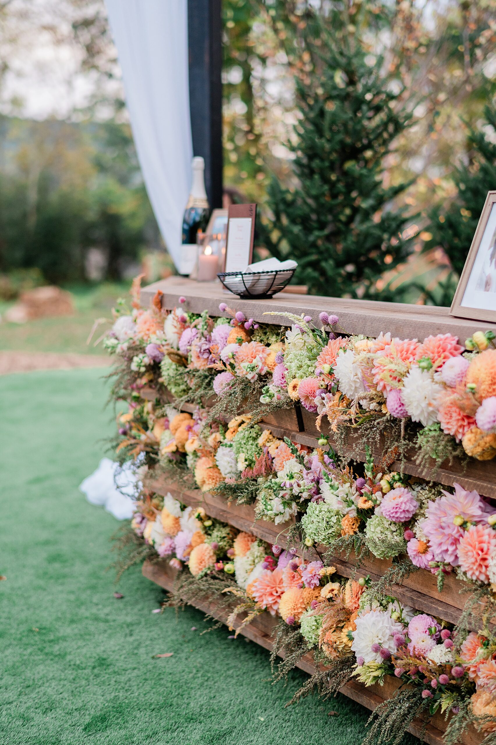 hand-picked flowers at Private Estate Wedding in New York