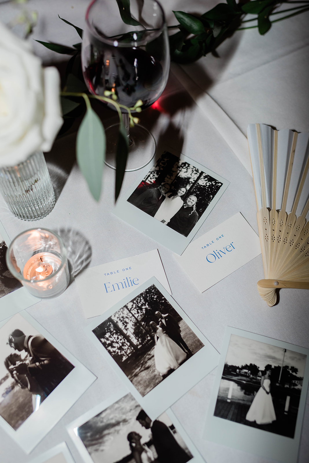 wedding reception details at Riverside Yacht Club 