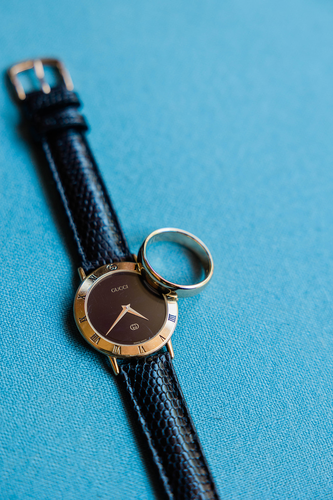 groom's watch and ring