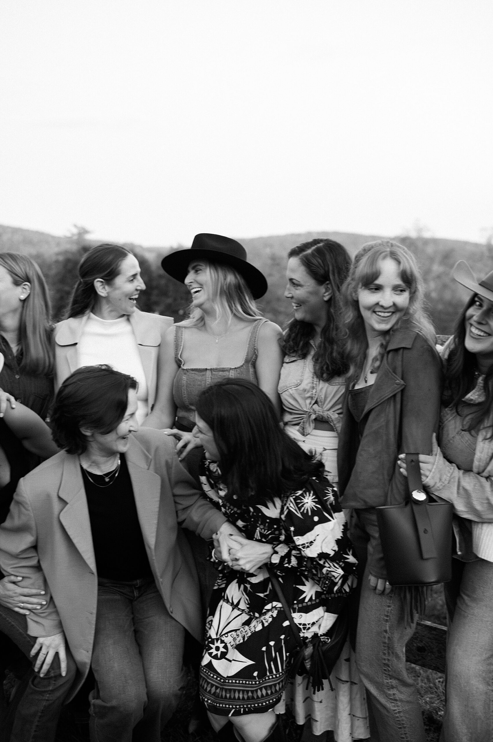 bride with group of friends 