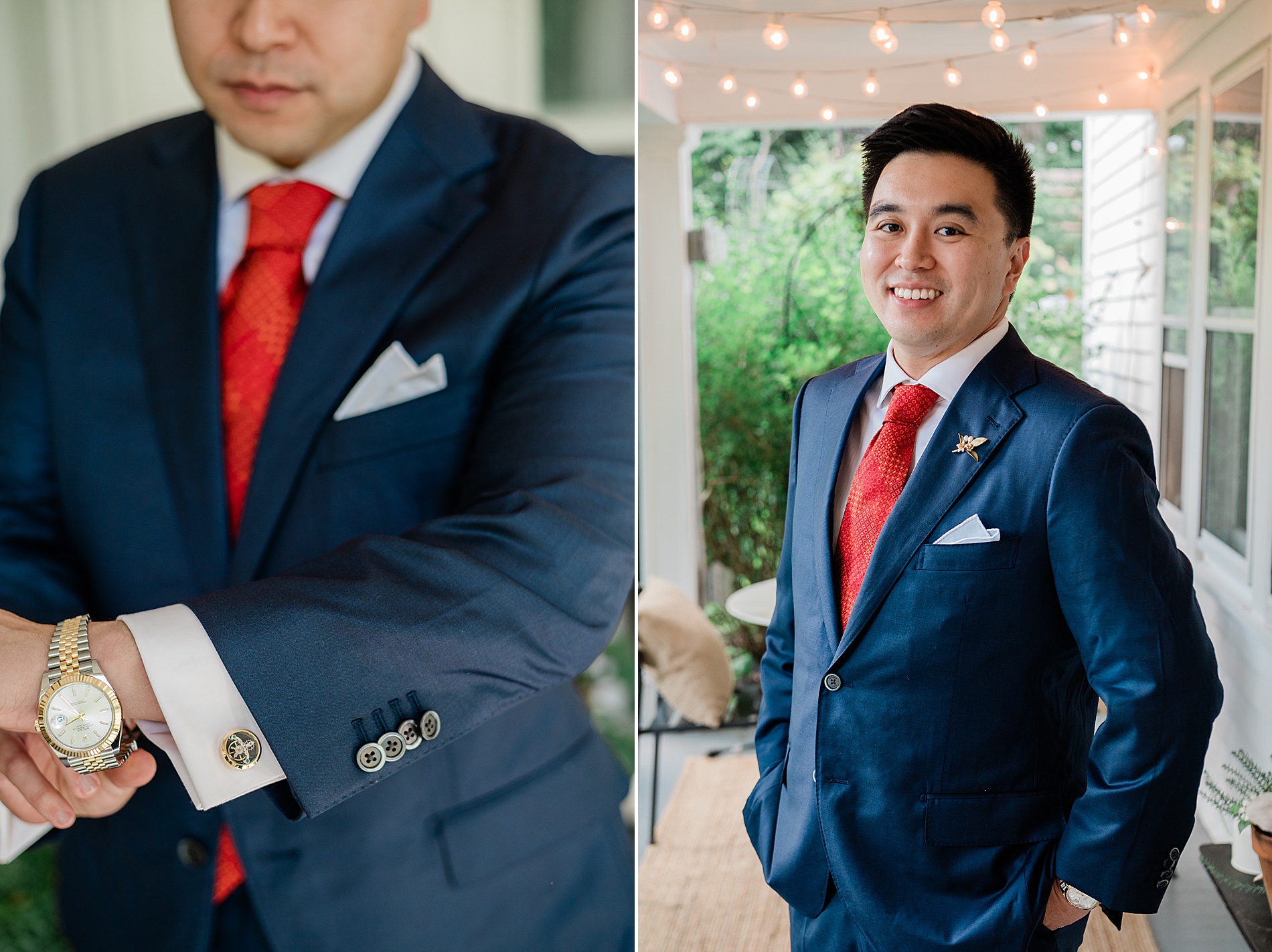 groom in suit