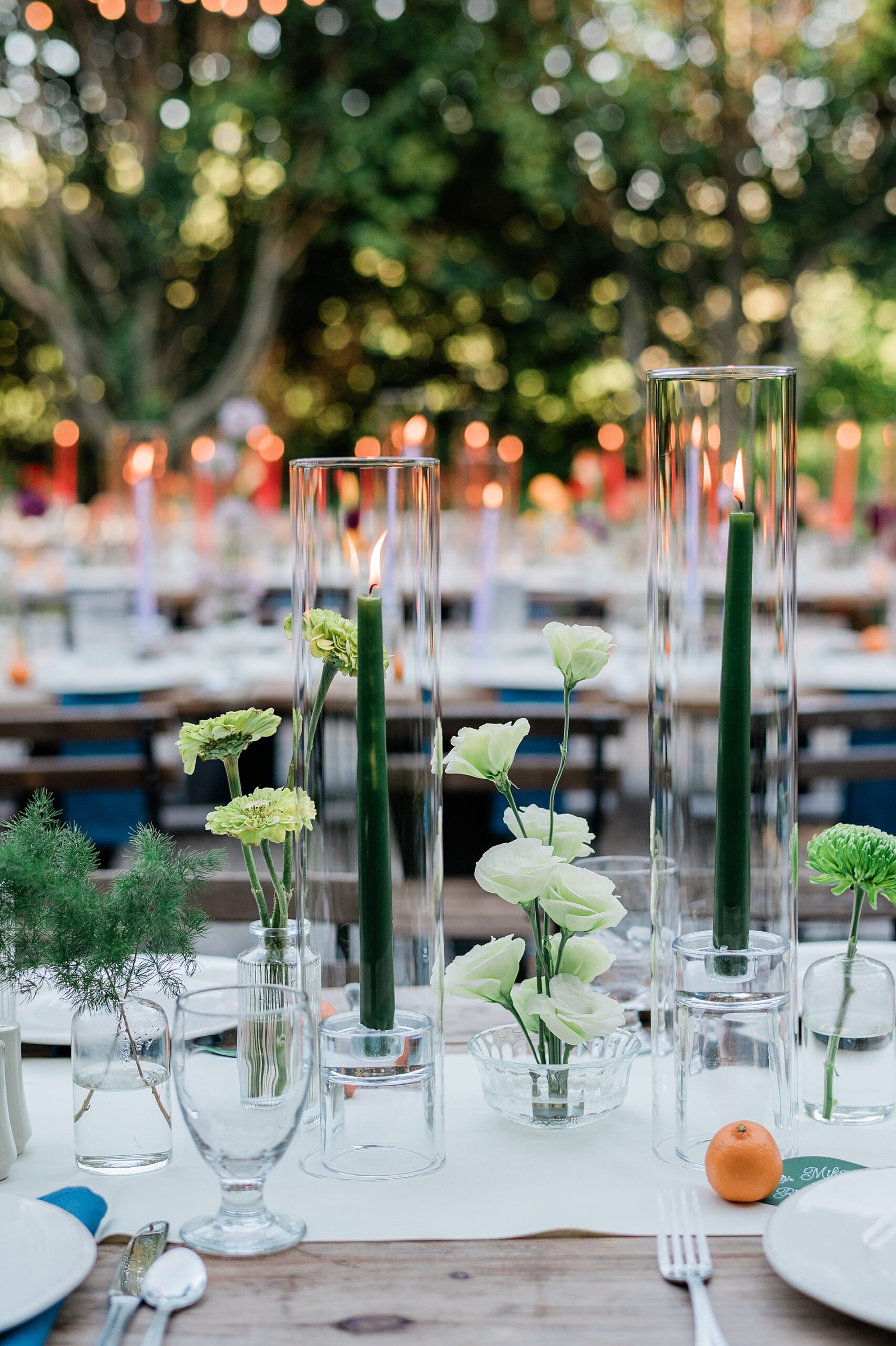wedding reception details from M&D Farm Garden Wedding in Hudson Valley