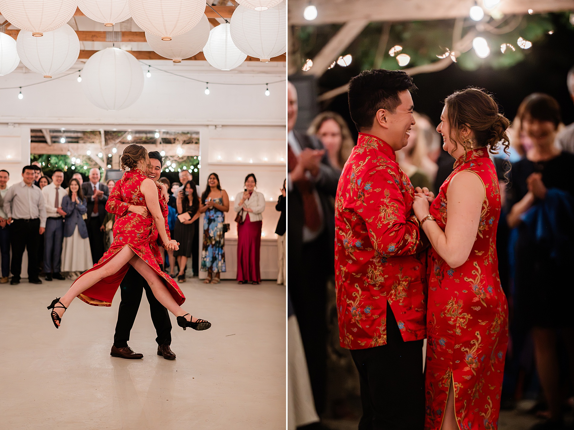 Newlyweds in Chinese attire