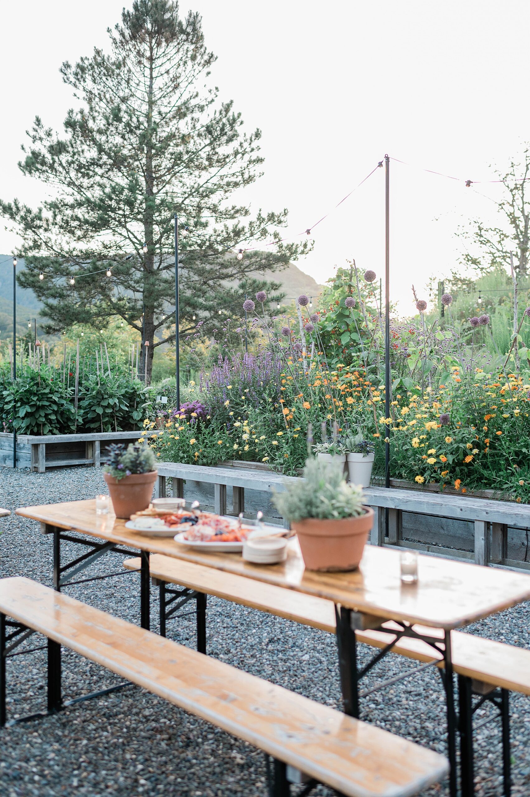 Garden Wedding Welcome Party at Scribner’s Lodge