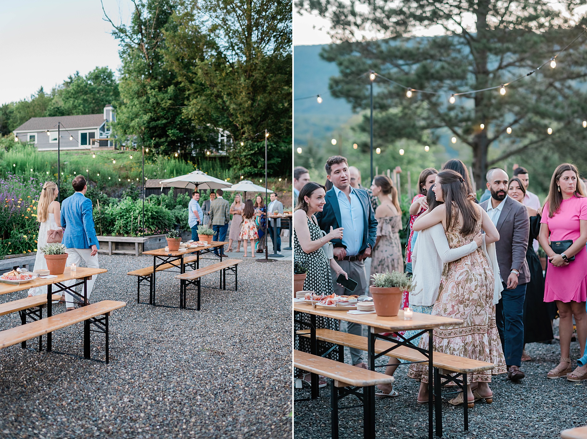 Garden Wedding Welcome Party at Scribner’s Lodge