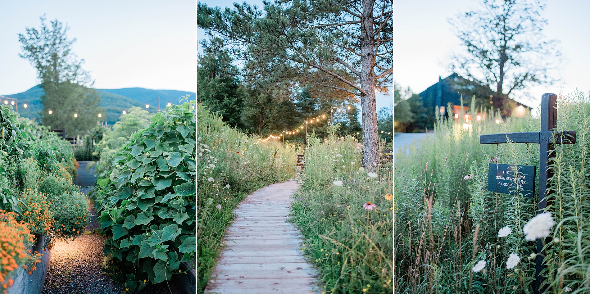 Garden Wedding Welcome Party at Scribner’s Lodge