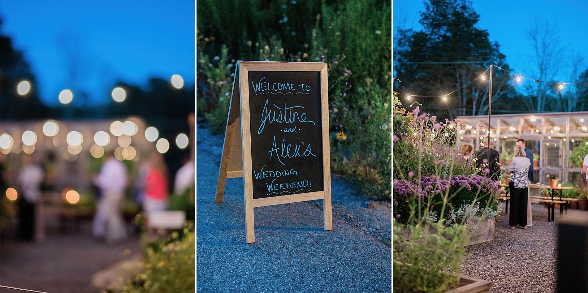 Garden Wedding Welcome Party at Scribner’s Lodge