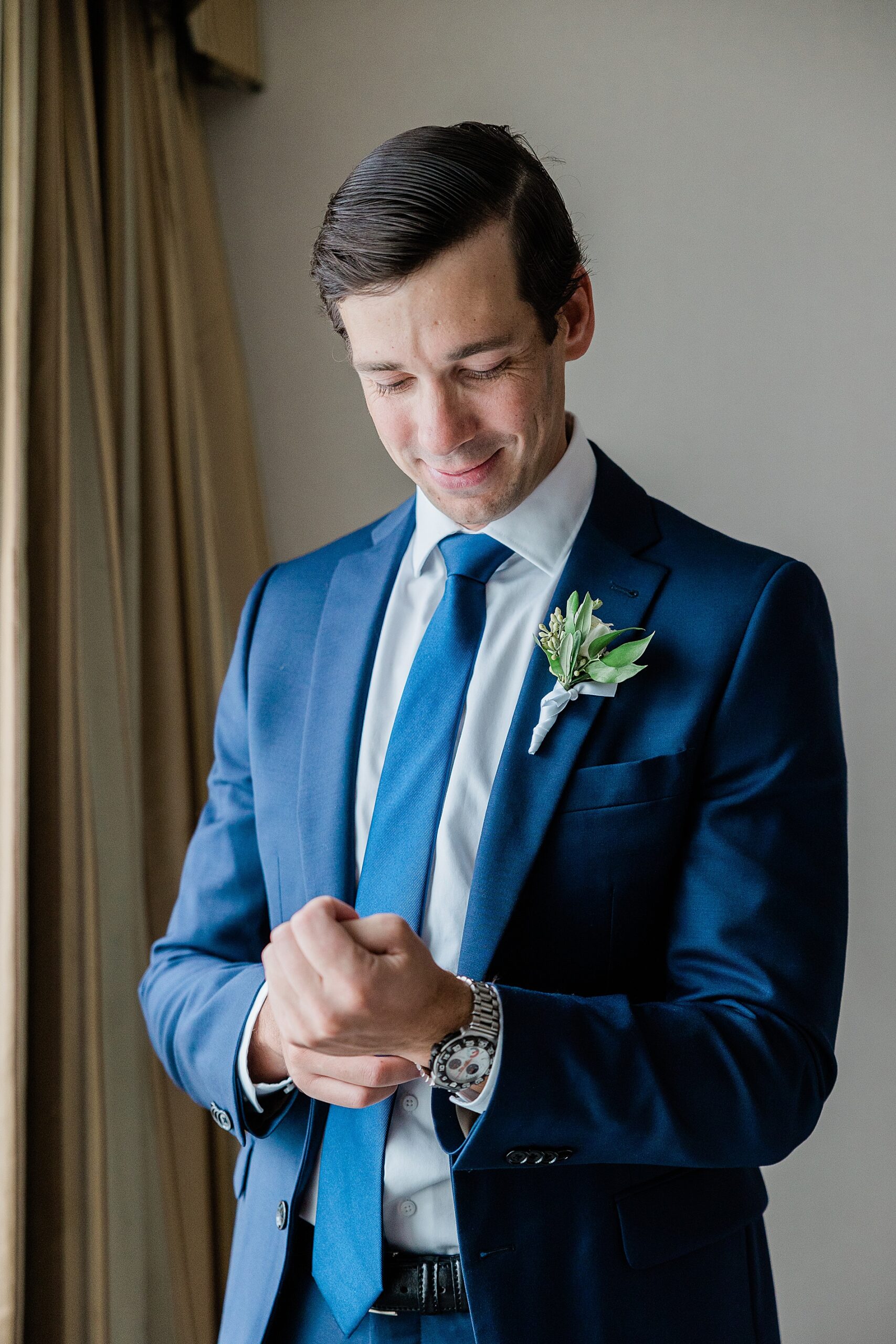 groom getting ready 