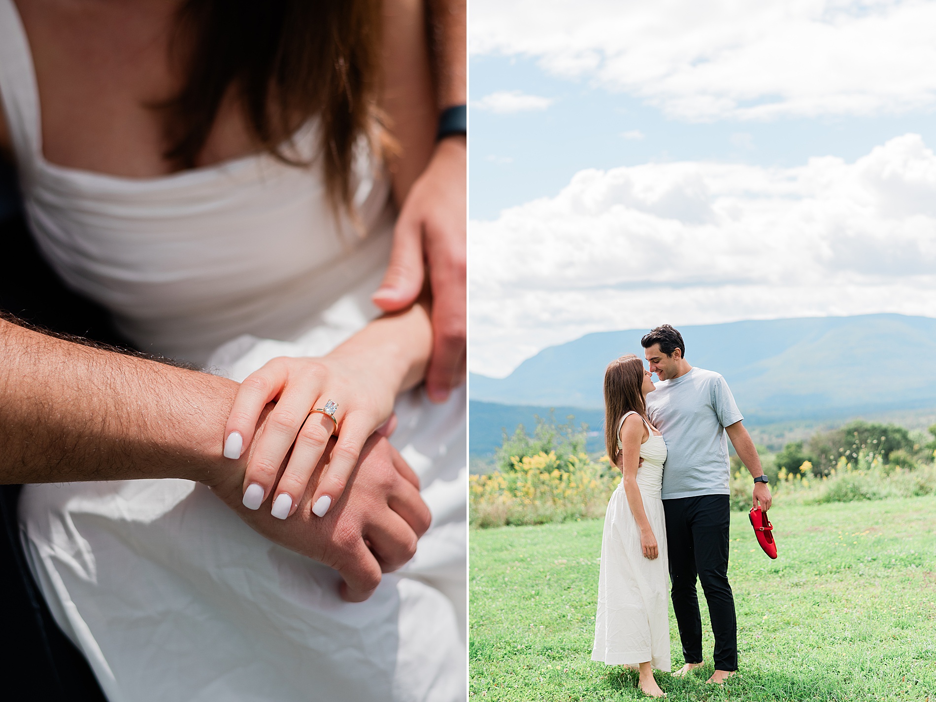 engagement ring from surprise proposal 